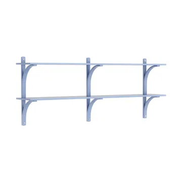 Levi wandplank - Ilke blauw-roestvrijstaal,2 planken,180 cm - Swedese