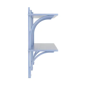 Levi wandplank - Ilke blauw-roestvrijstaal,2 planken,180 cm - Swedese