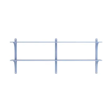 Levi wandplank - Ilke blauw-roestvrijstaal,2 planken,180 cm - Swedese