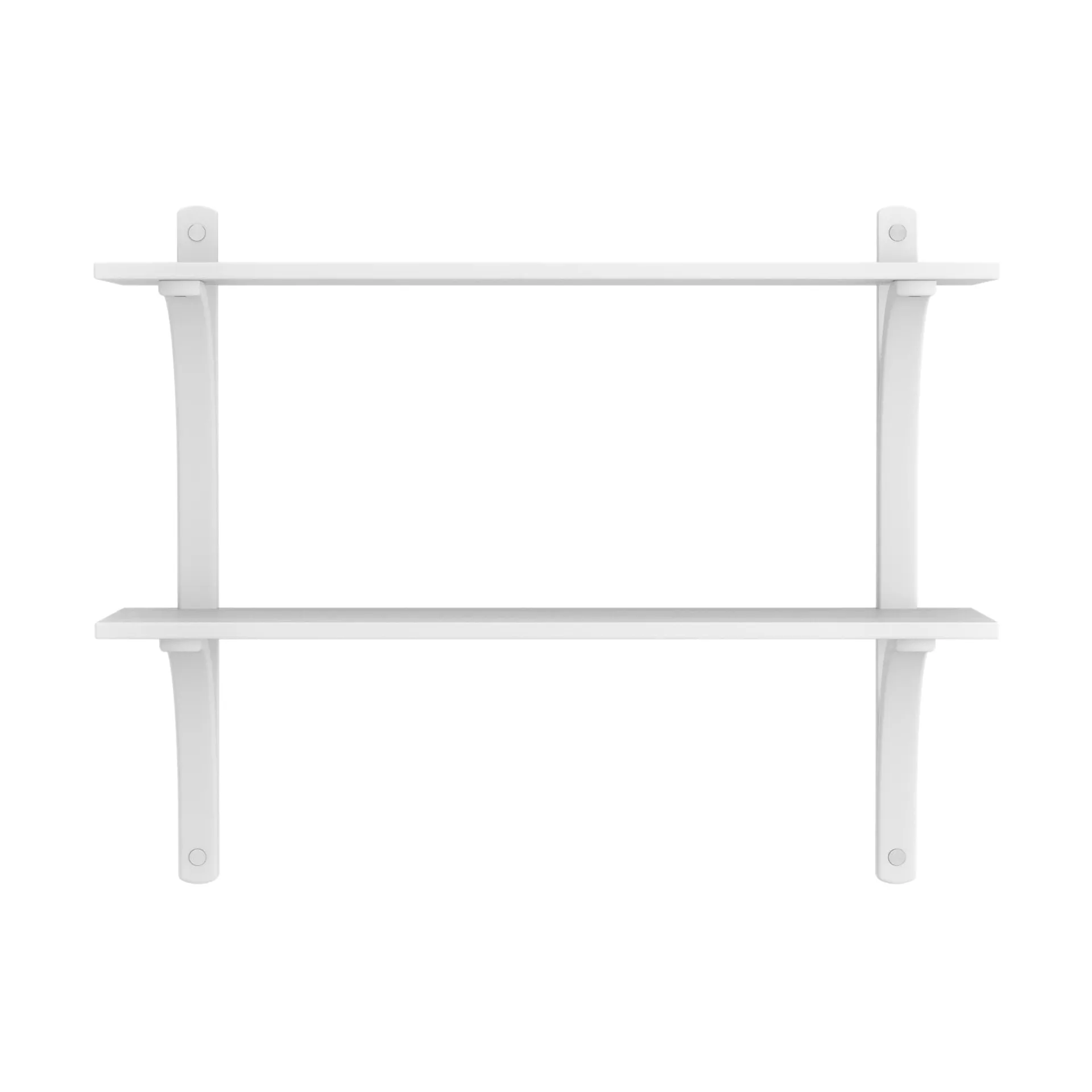 Levi wandplank, Wit essenhout-roestvrijstaal,2 planken,90 cm Swedese