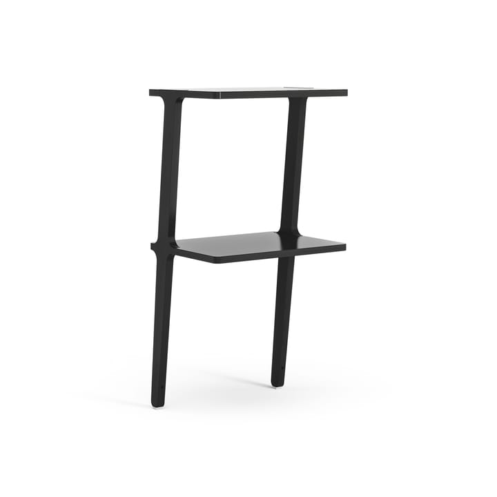 Libri rek 2 planken, Es zwart glanzend Swedese