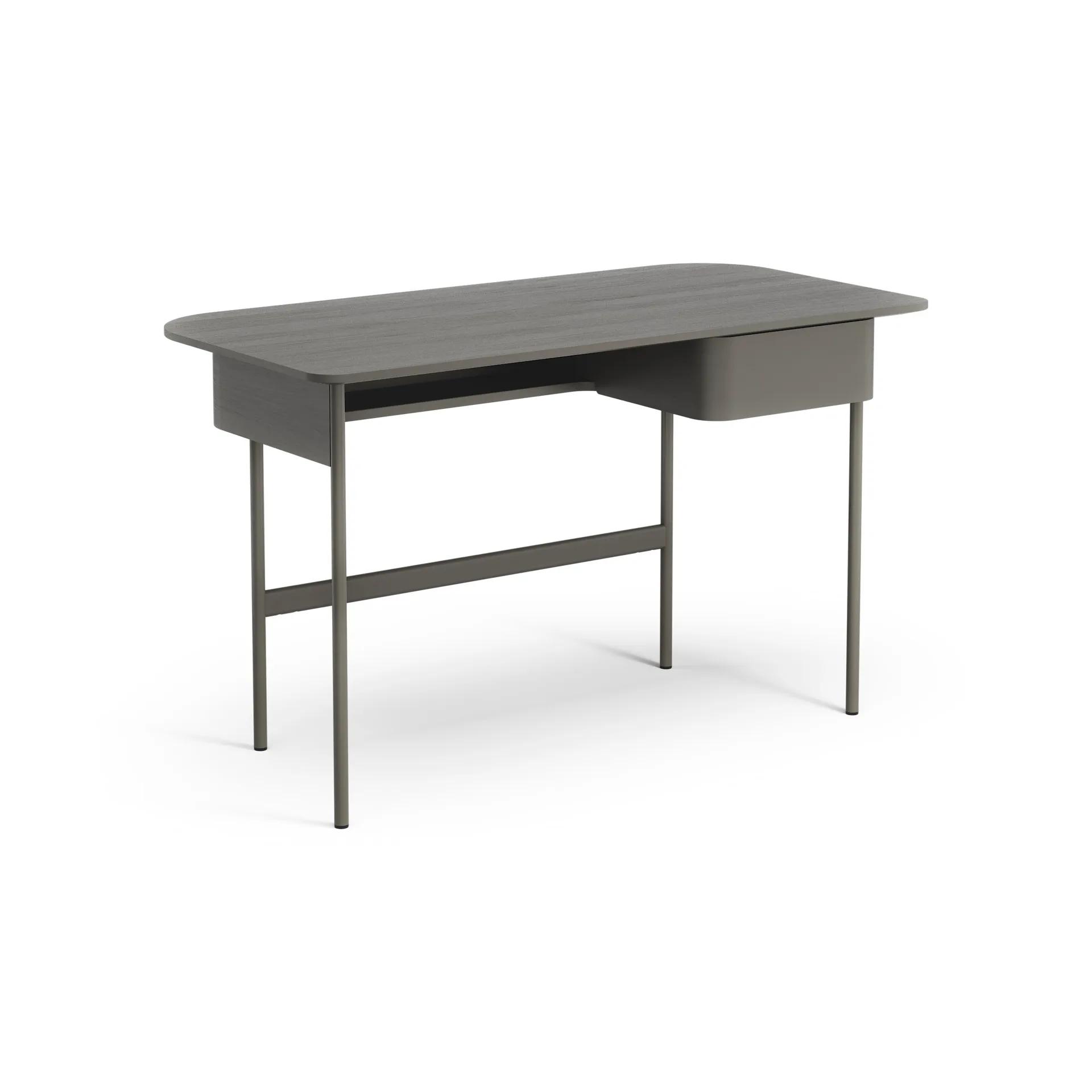 Luna bureau met lade, Eiken orkaangrijs Swedese