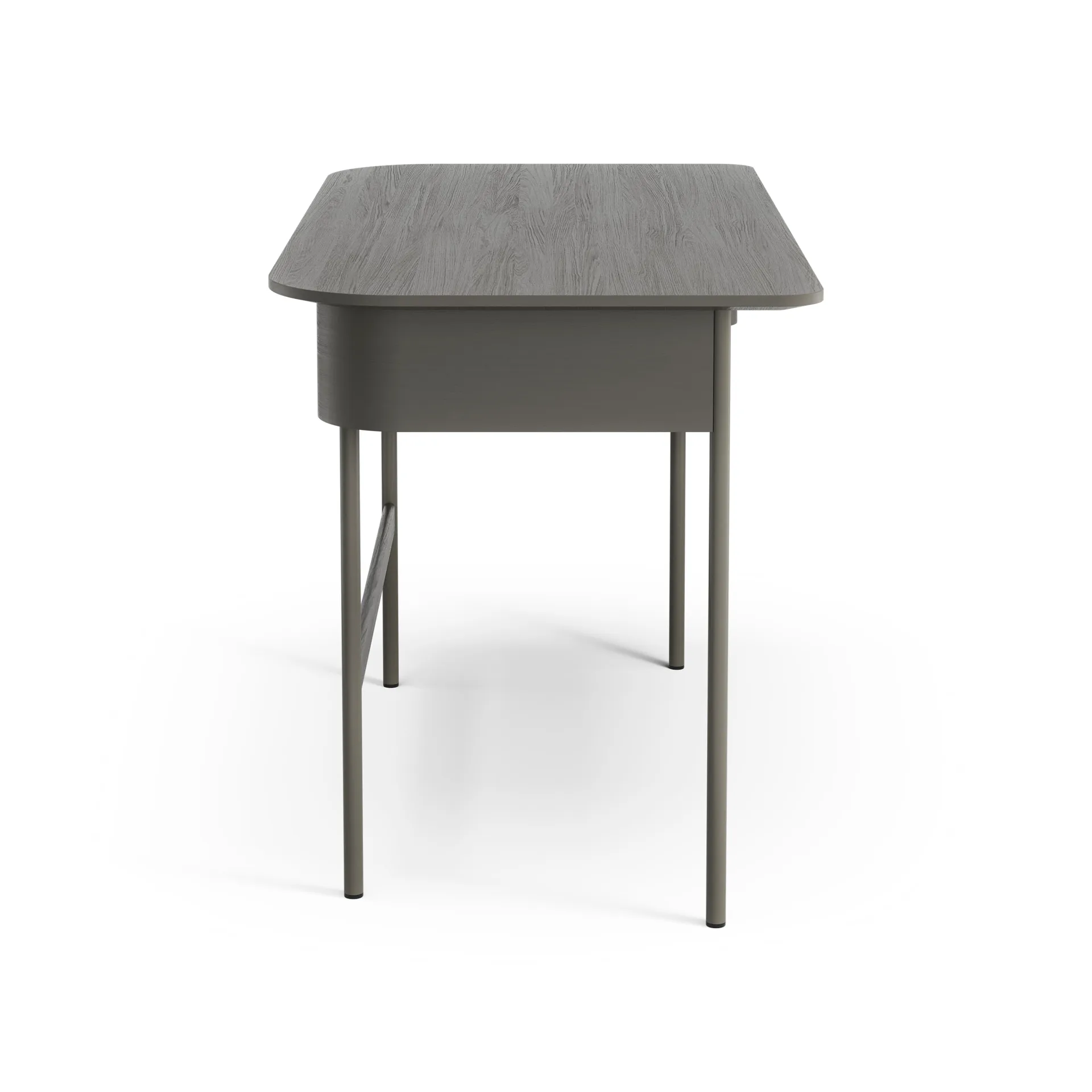 Luna bureau met lade, Eiken orkaangrijs Swedese