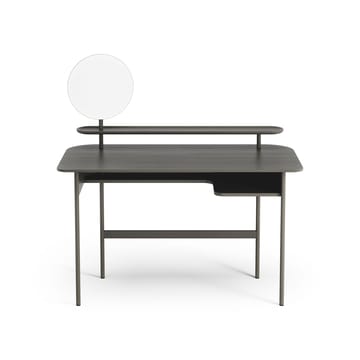 Luna bureau met plank en spiegel - Eiken orkaangrijs - Swedese
