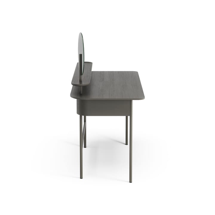 Luna bureau met plank en spiegel, Eiken orkaangrijs Swedese