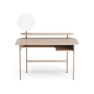 Luna bureau met plank en spiegel - Eikenhout wit gepigmenteerd - Swedese