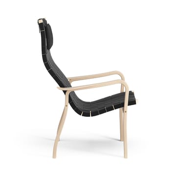 Primo Fauteuil hoog met nekkussen Beuk gelakt - zwart - Swedese