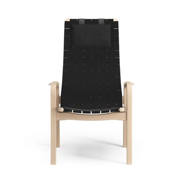 Primo Fauteuil hoog met nekkussen Beuk gelakt - zwart - Swedese