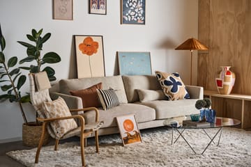 Primo fauteuil hoog met nekkussen geolied eikenhout - Natuur - Swedese
