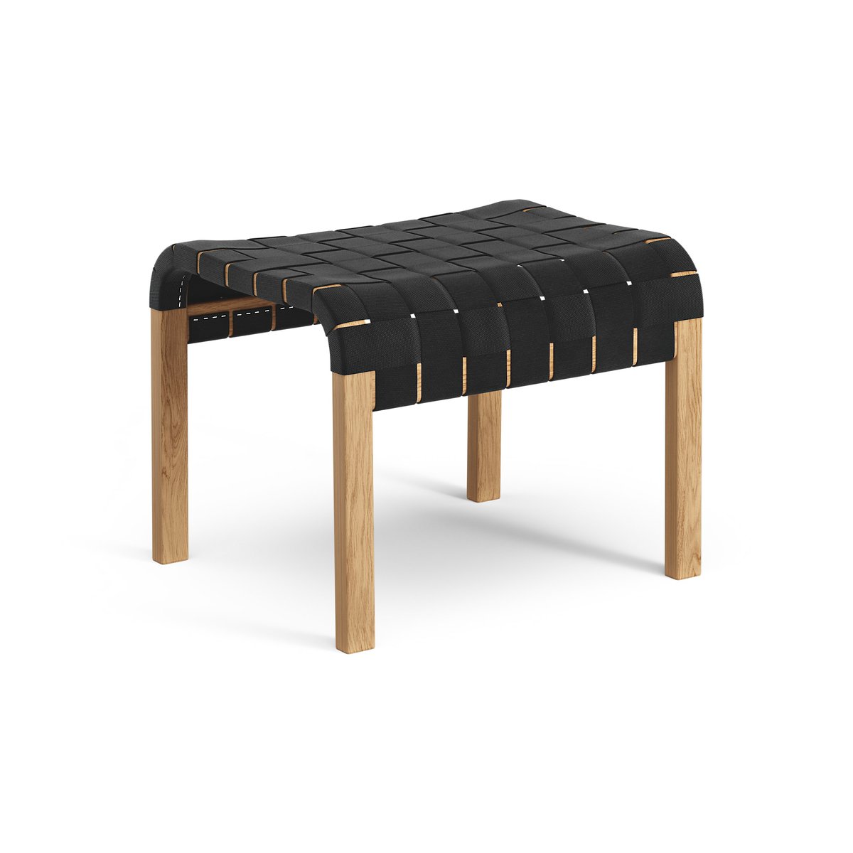 Swedese Primo voetenbankje Eik geolied zwart | Scandinavisch Interieur | Fauteuils, krukken & hockers | Beige