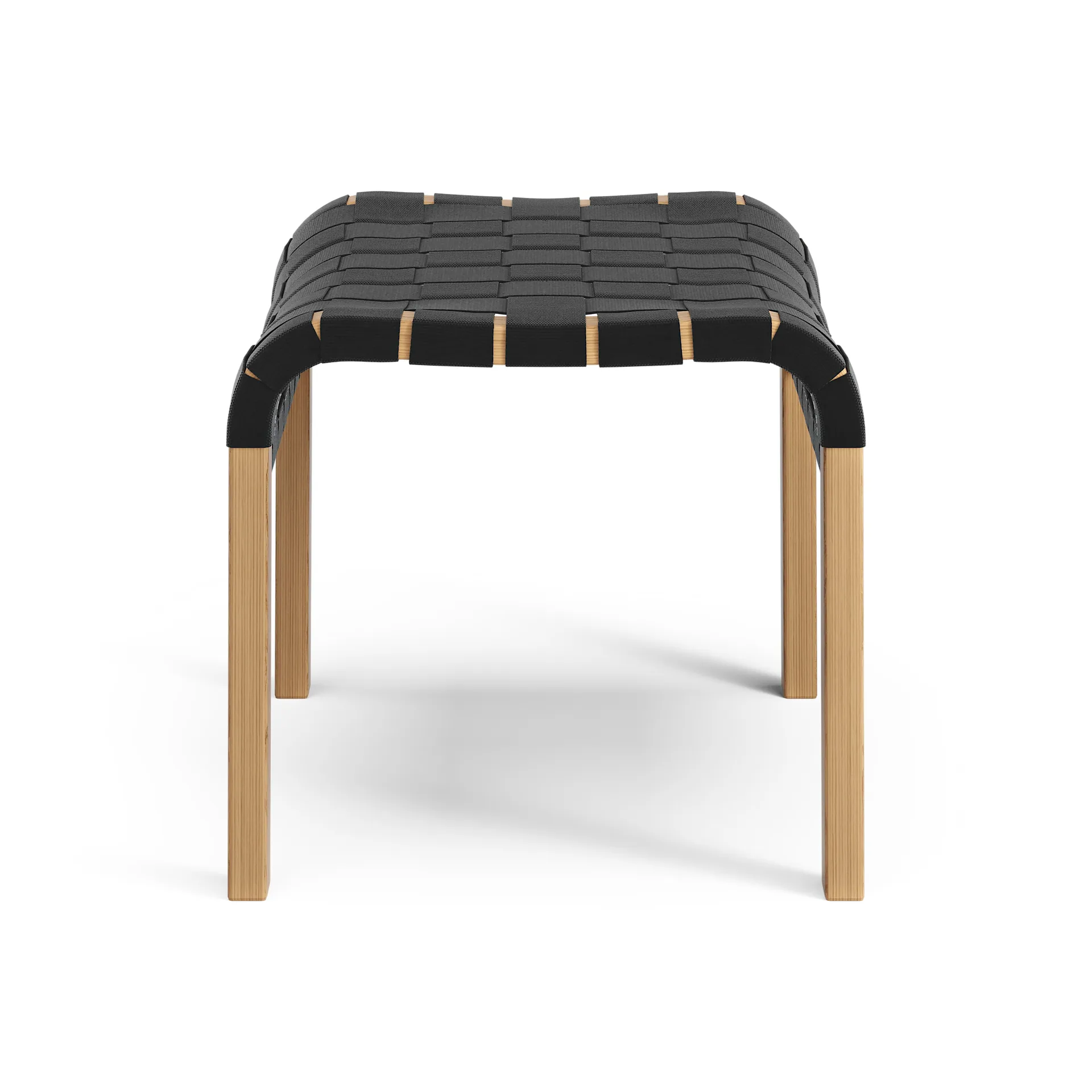 Primo voetenbankje Eik geolied, zwart Swedese