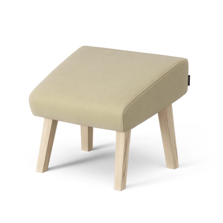 Select voetenbankje - stof steelcut trio 3 236 beige, naturelgelakte essenhouten poten - Swedese