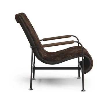 Serpentine fauteuil - Schapenvacht Espresso-donkerbruin - Swedese