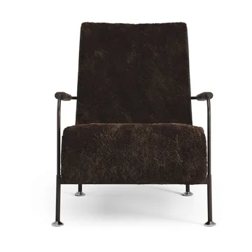 Serpentine fauteuil - Schapenvacht Espresso-donkerbruin - Swedese