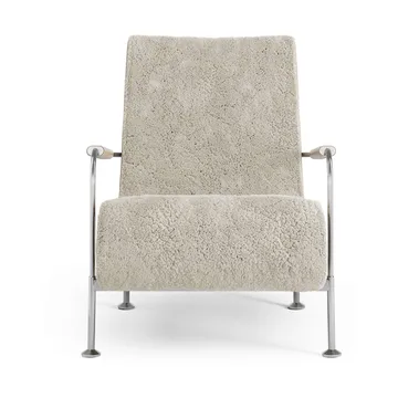 Serpentine fauteuil - Schapenvacht Moonlight-chroom - Swedese
