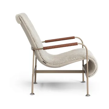Serpentine fauteuil - Schapenvacht Moonlight-nutmeg-Tärnsjö Cognac - Swedese