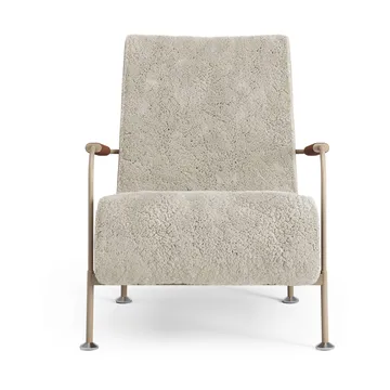 Serpentine fauteuil - Schapenvacht Moonlight-nutmeg-Tärnsjö Cognac - Swedese