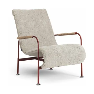 Serpentine fauteuil - Schapenvacht Moonlight-rood-Tärnsjö Nature - Swedese