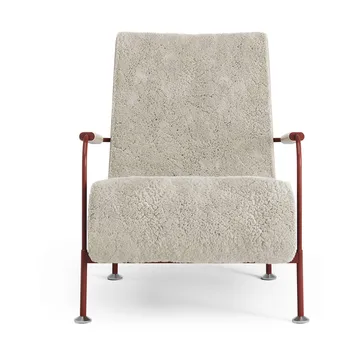 Serpentine fauteuil - Schapenvacht Moonlight-rood - Swedese