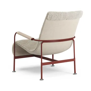Serpentine fauteuil - Schapenvacht Moonlight-rood - Swedese