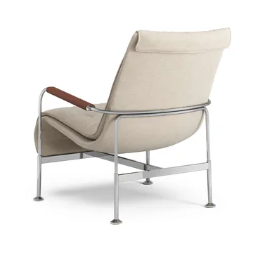 Serpentine fauteuil - Stof Romo Linara Rye-chroom-Tärnsjö Cognac - Swedese