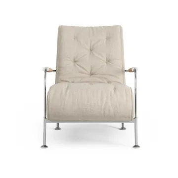 Serpentine fauteuil - Stof Romo Linara Rye-chroom-Tärnsjö Nature - Swedese