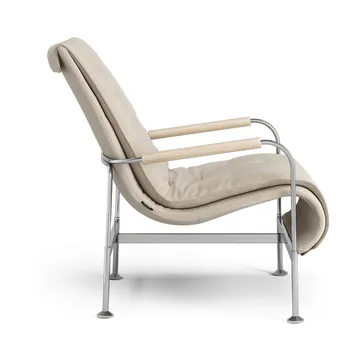 Serpentine fauteuil - Stof Romo Linara Rye-chroom - Swedese