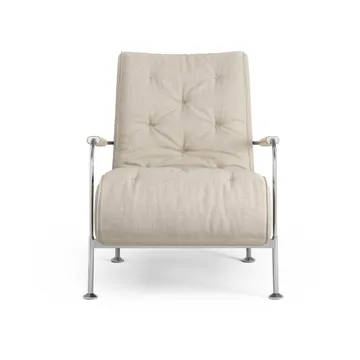 Serpentine fauteuil - Stof Romo Linara Rye-chroom - Swedese