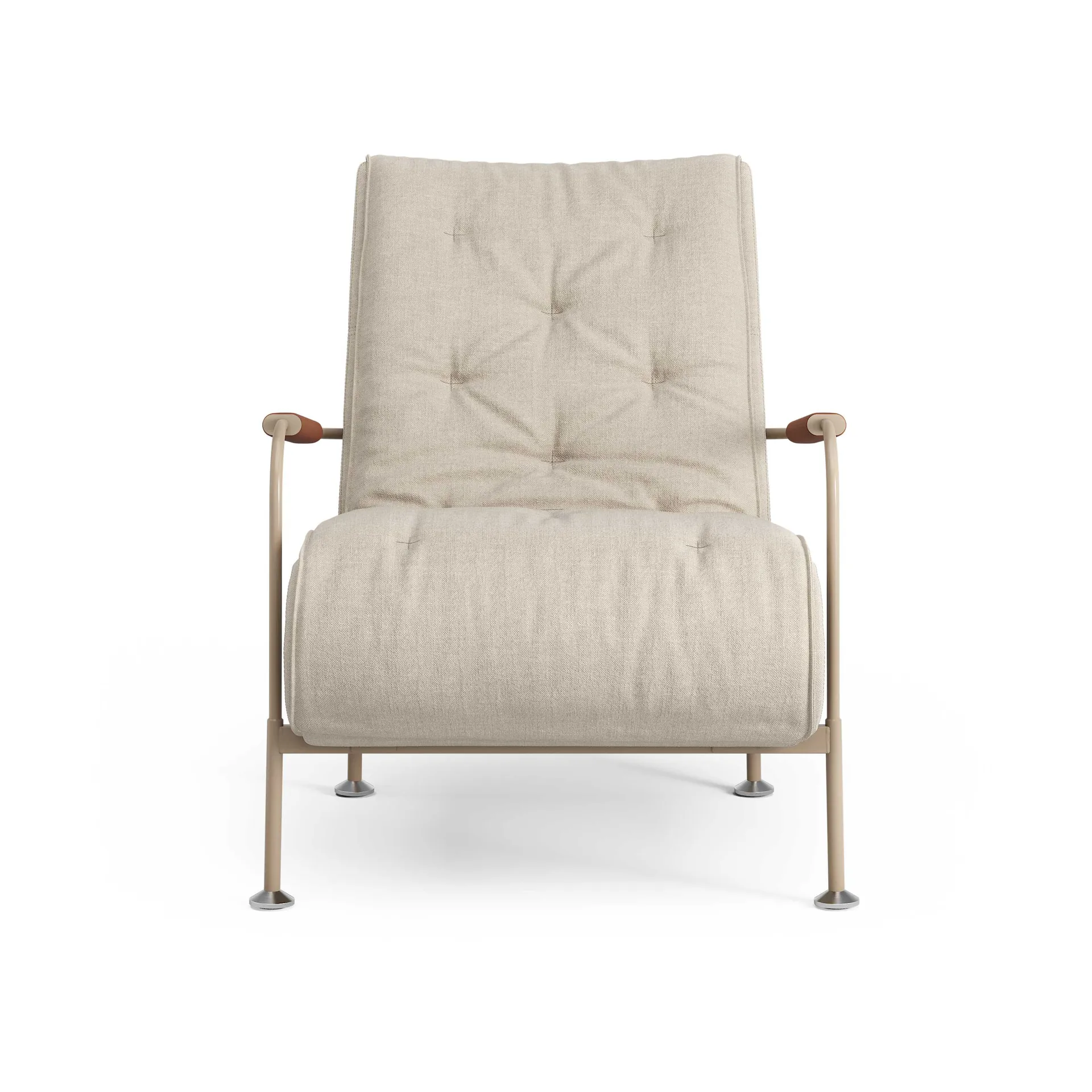 Serpentine fauteuil, Stof Romo Linara Rye-nutmeg-Tärnsjö Cognac Swedese
