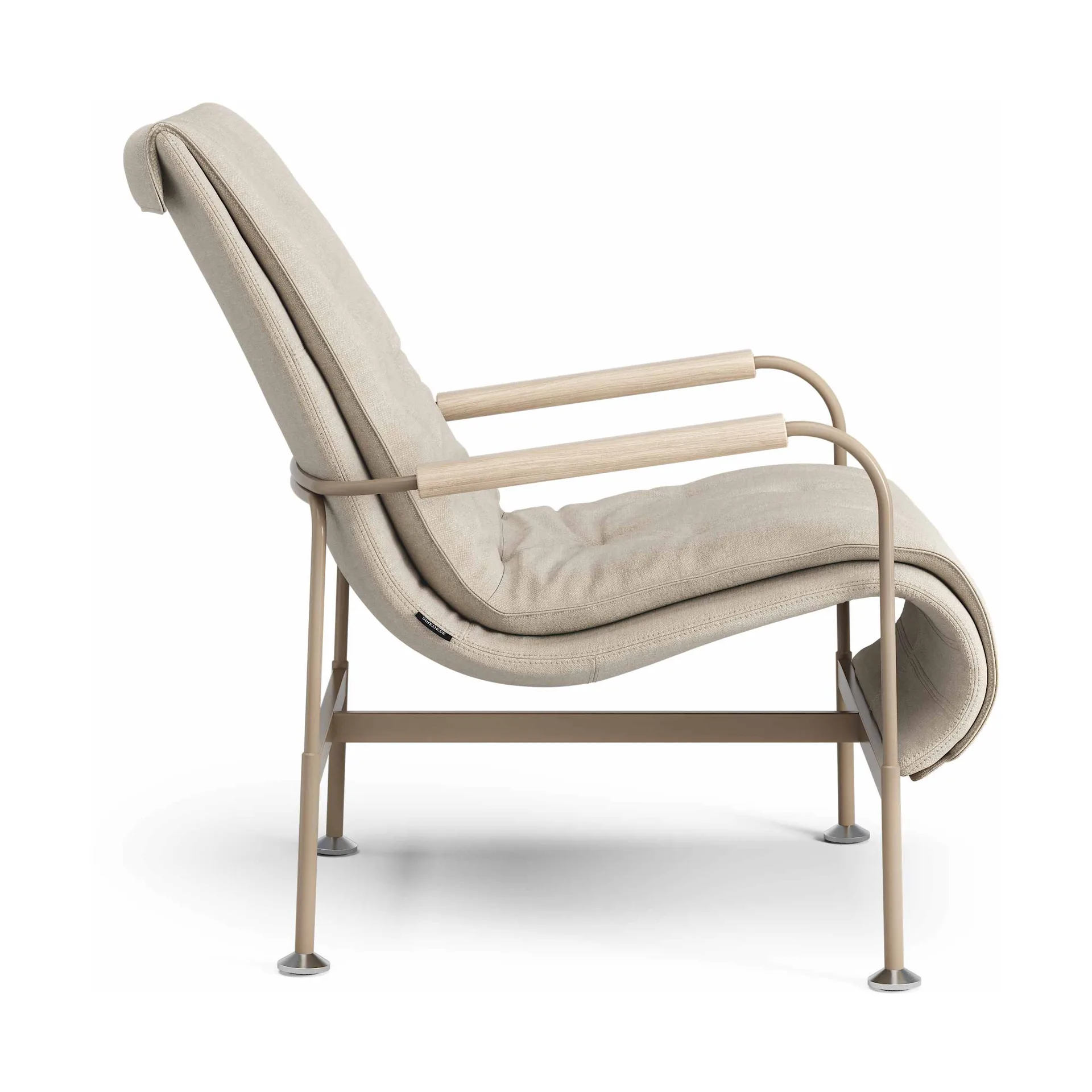 Serpentine fauteuil, Stof Romo Linara Rye-nutmeg Swedese