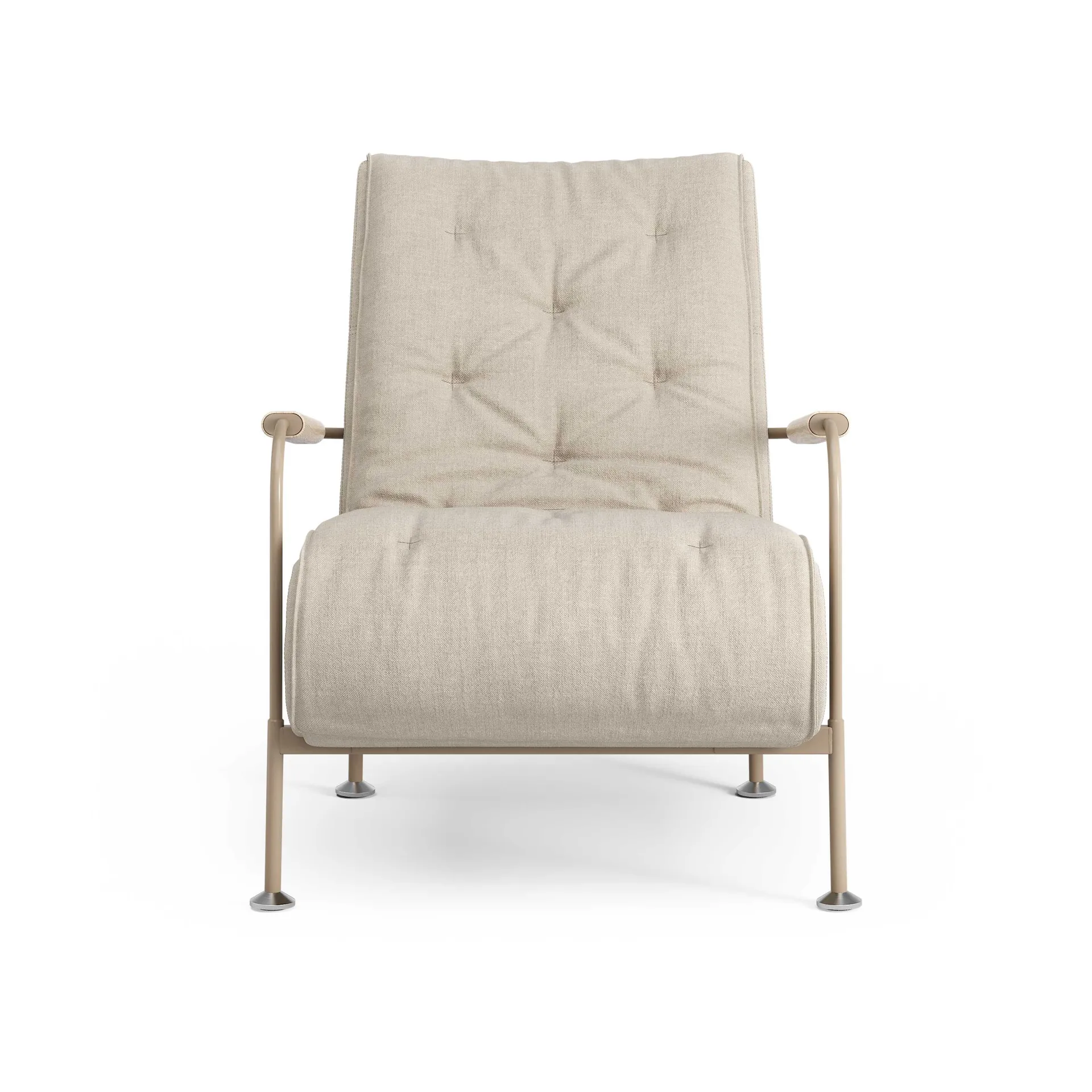 Serpentine fauteuil, Stof Romo Linara Rye-nutmeg Swedese