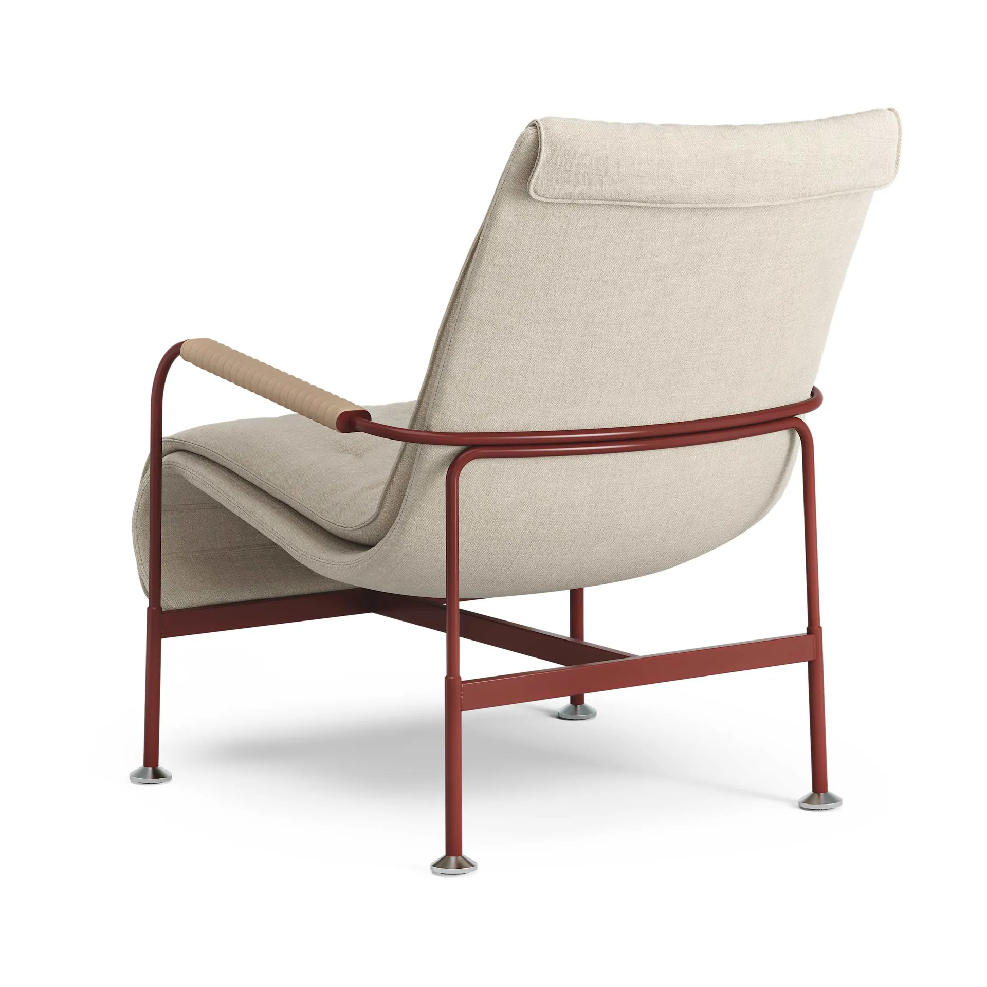 Serpentine fauteuil, Stof Romo Linara Rye-rood-Tärnsjö Nature Swedese