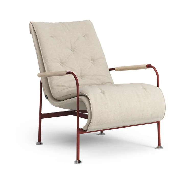 Serpentine fauteuil - Stof Romo Linara Rye-rood - Swedese