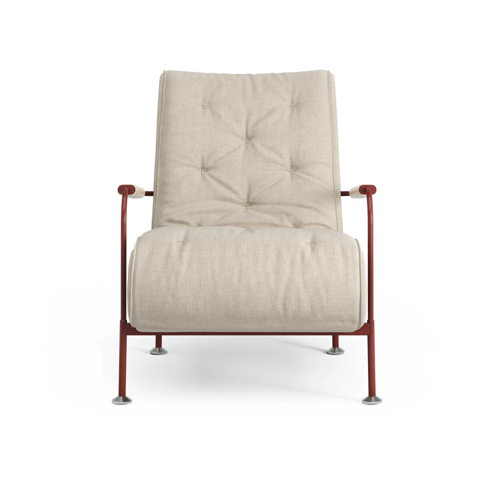 Serpentine fauteuil, Stof Romo Linara Rye-rood Swedese