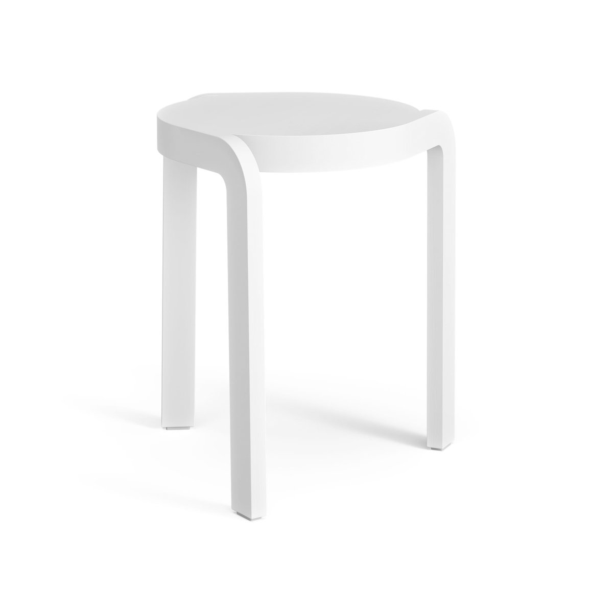 Swedese Spin kruk H44 cm Esp witgeglazuurd | Scandinavisch Interieur | Krukjes & Poefs | Wit