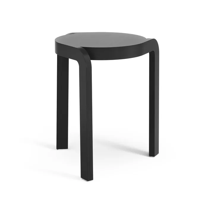 Spin ronde kruk H44 cm - Esp zwartgeglazuurd, Ø32x44 cm - Swedese