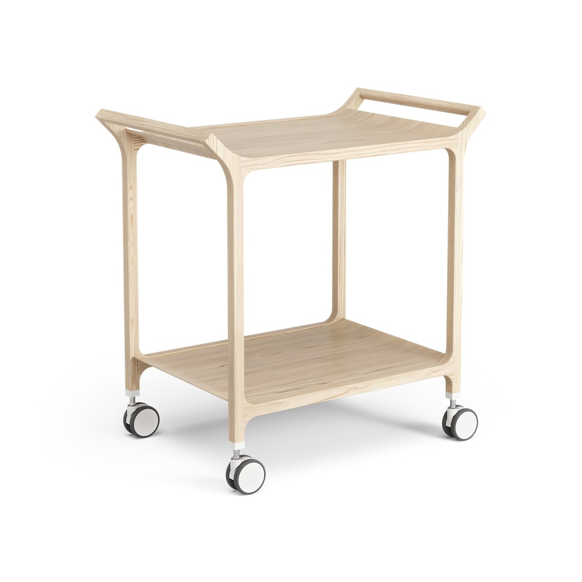 Swedese Teatime serveerwagen Es gelakt | Scandinavisch Interieur | Serveerwagens | Beige