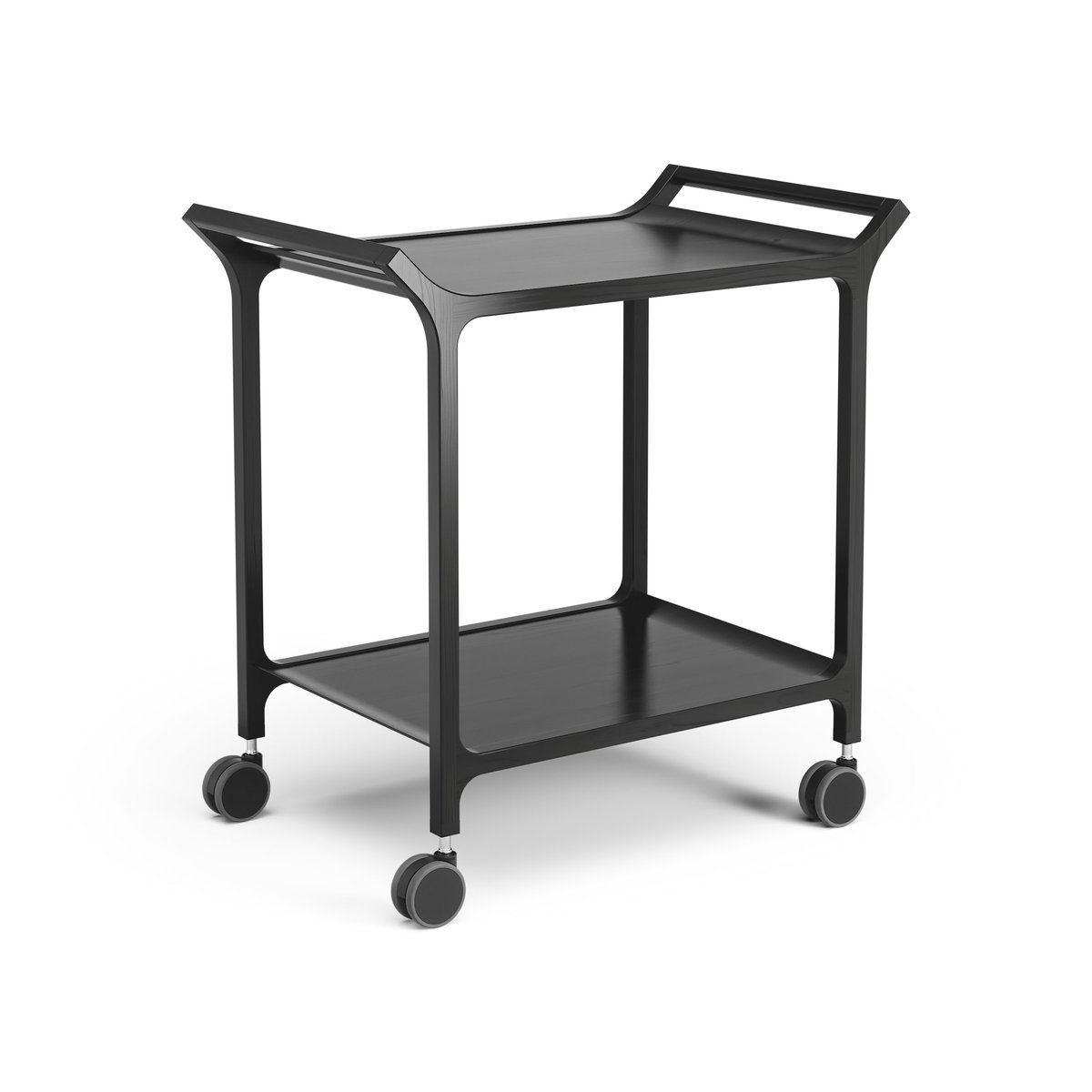 Swedese Teatime serveerwagen Es zwart glanzend | Scandinavisch Interieur | Serveerwagens | Zwart