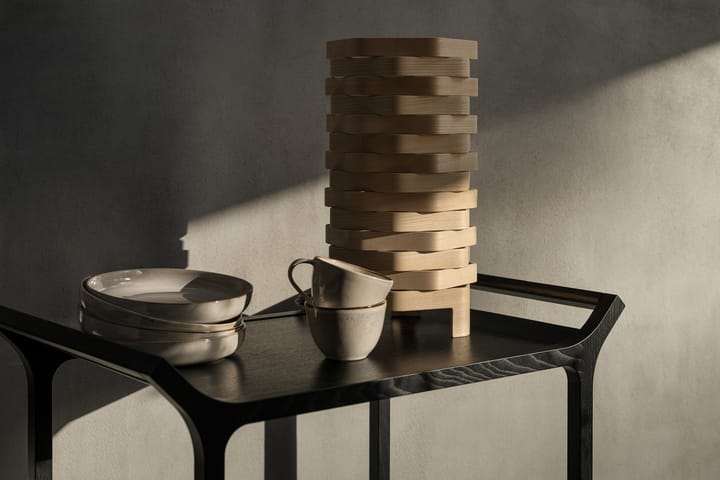 Teatime serveerwagen, Es zwart glanzend Swedese