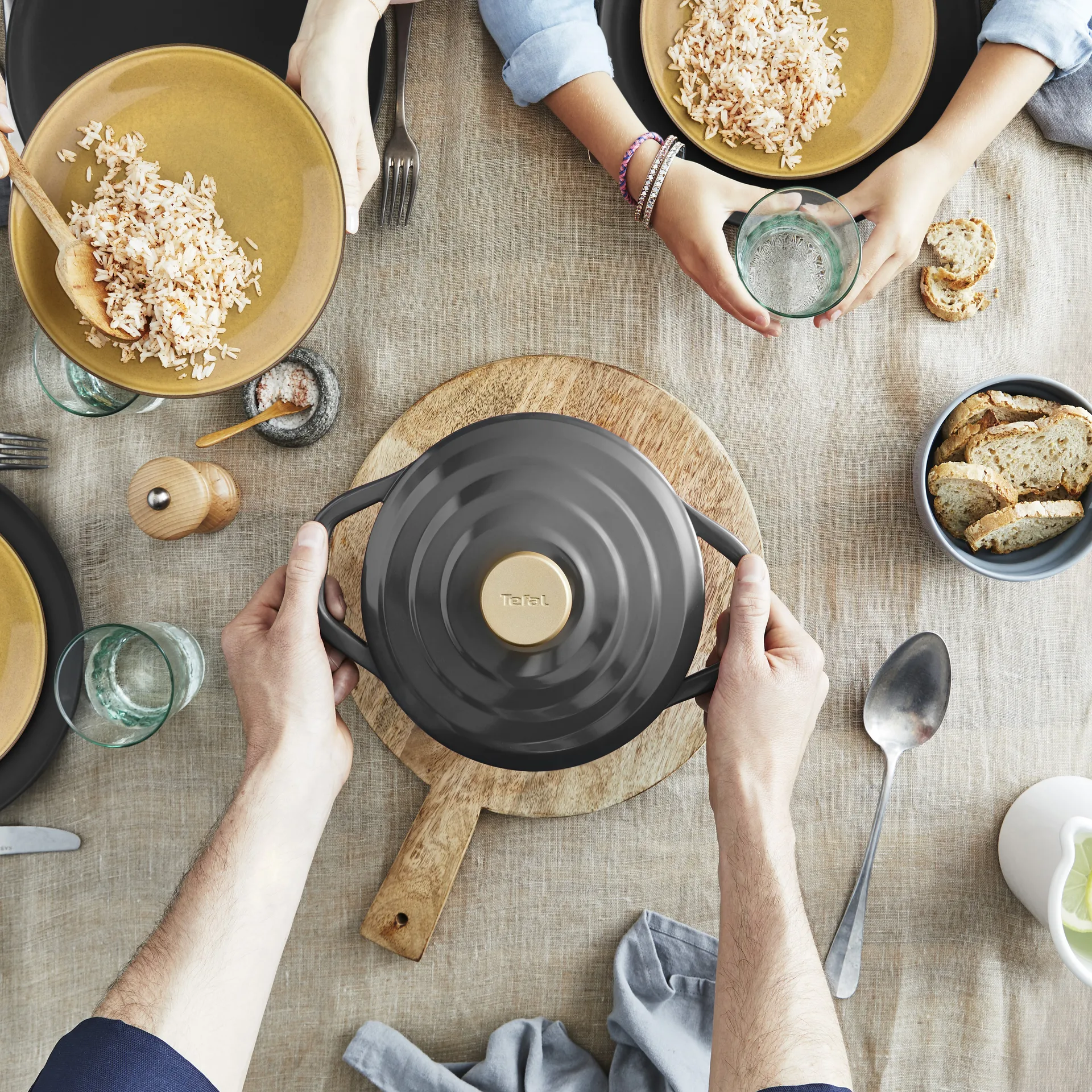 Air braadpan 3,1 l, Grijs Tefal