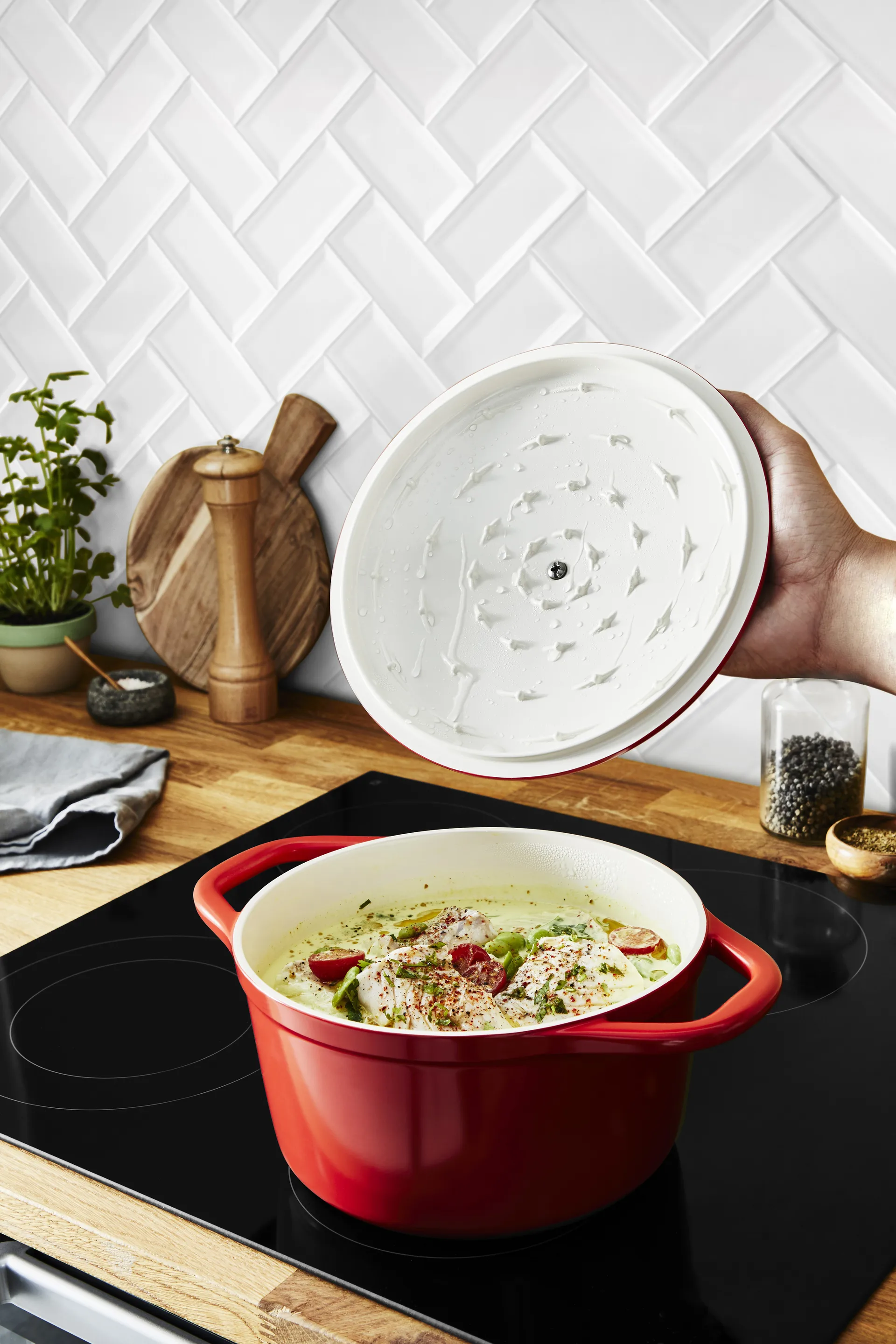 Air braadpan 3,1 l, Rood Tefal