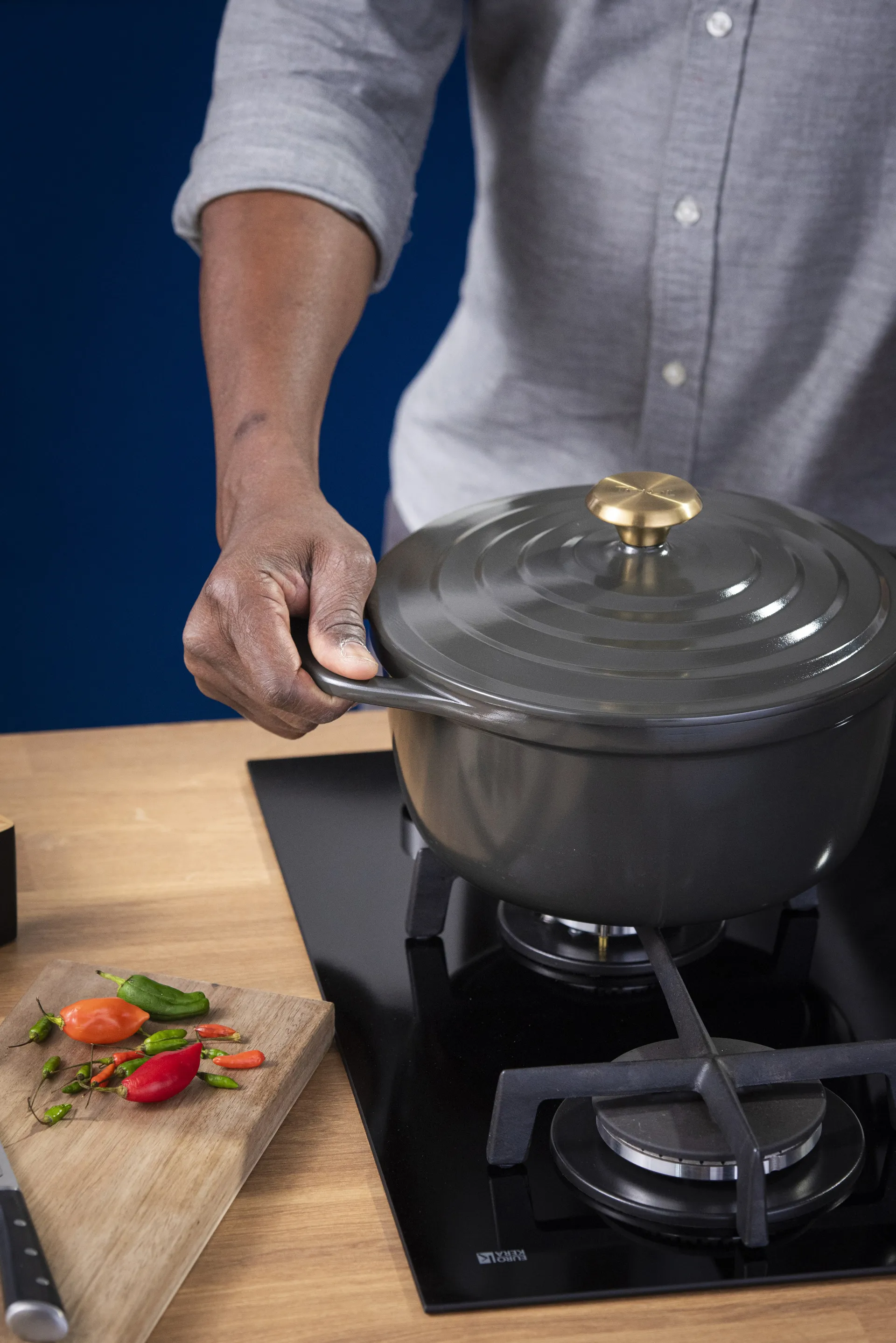 Air braadpan 4,7 l, Grijs Tefal