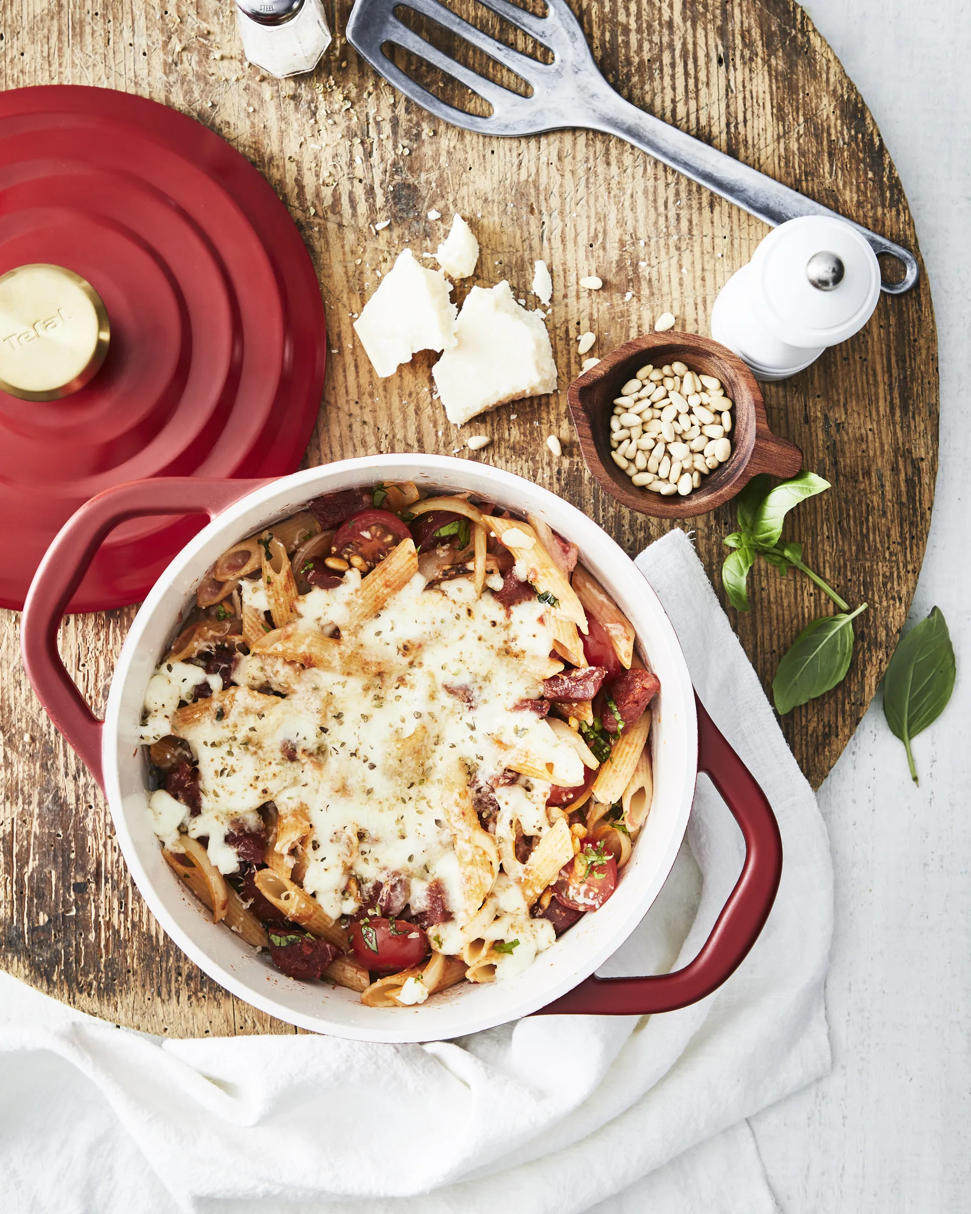 Air braadpan 4,7 l, Rood Tefal