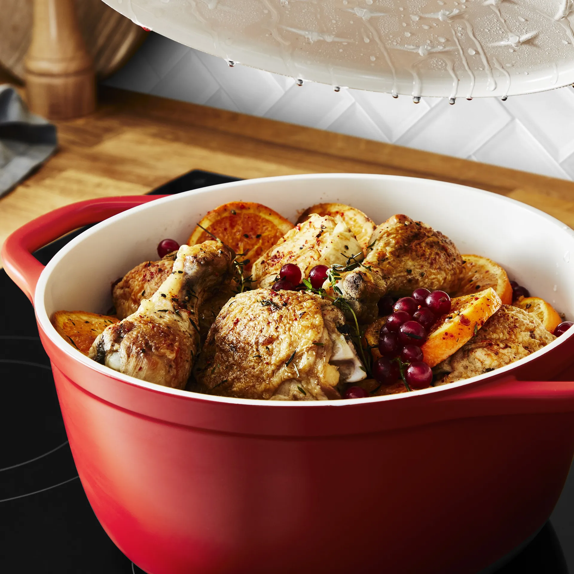 Air braadpan 4,7 l, Rood Tefal