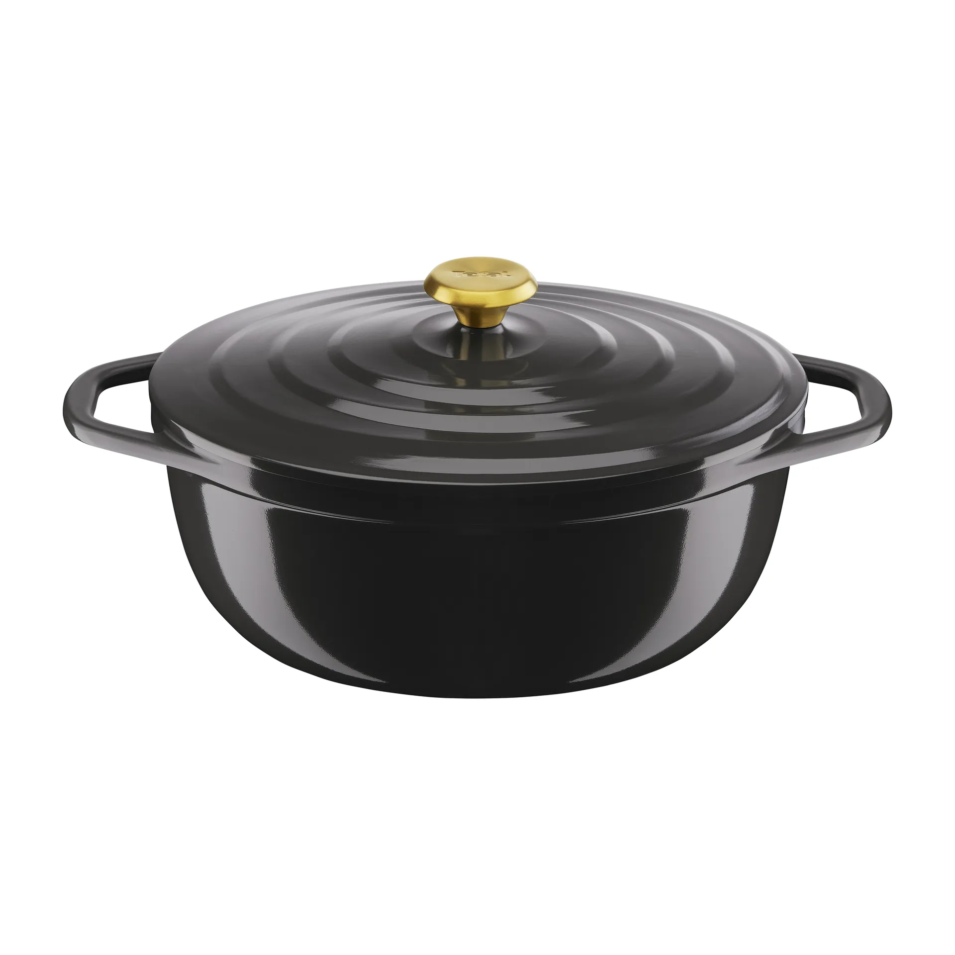 Air ovale braadpan 5,7 l, Grijs Tefal