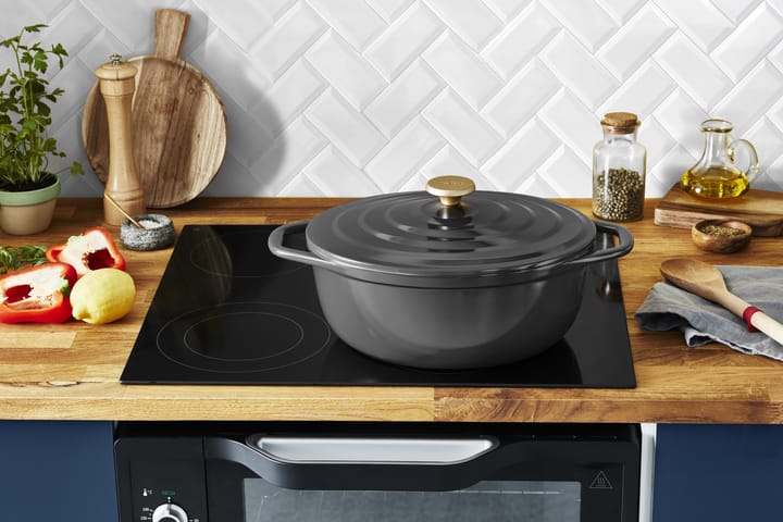Air ovale braadpan 5,7 l, Grijs Tefal