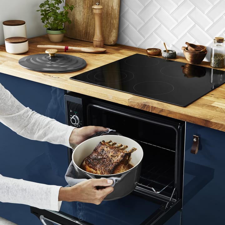 Air ovale braadpan 5,7 l, Grijs Tefal