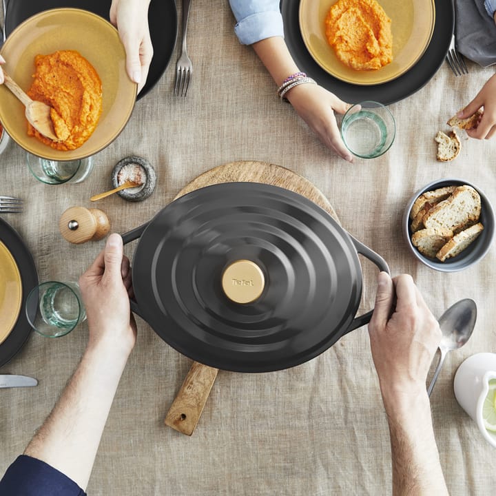 Air ovale braadpan 5,7 l, Grijs Tefal