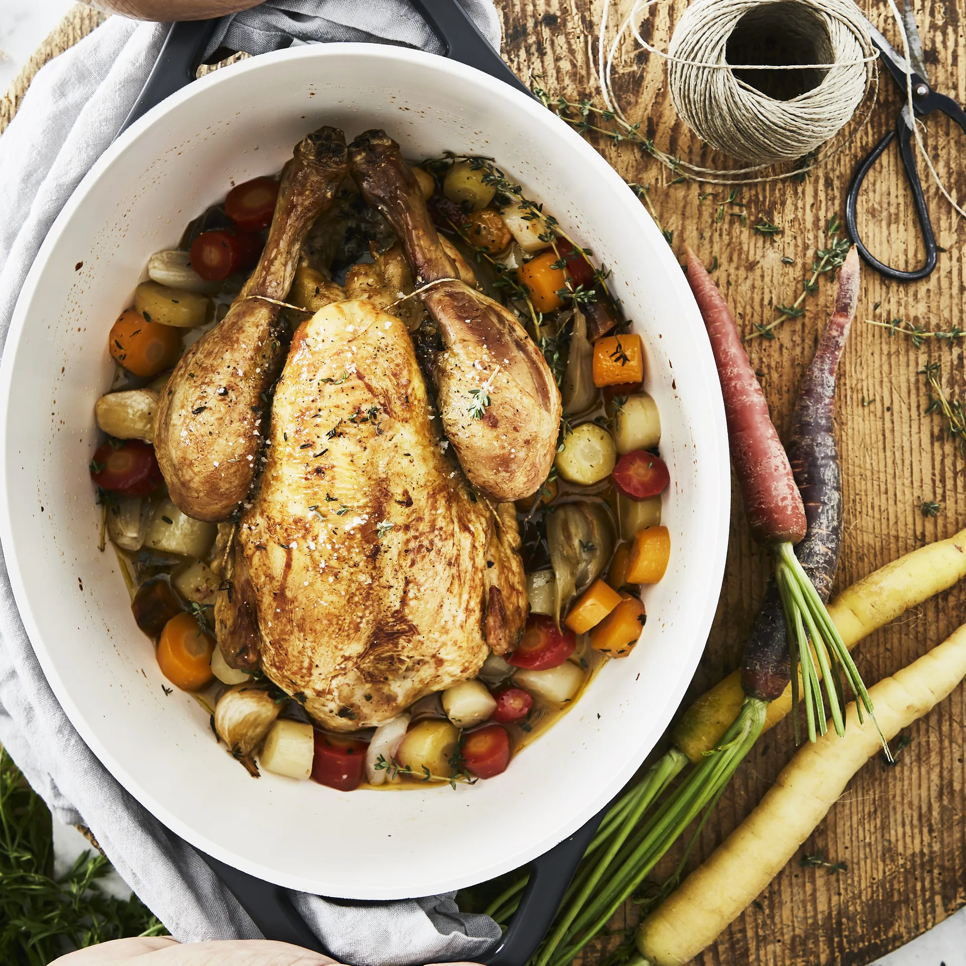 Air ovale braadpan 5,7 l, Grijs Tefal