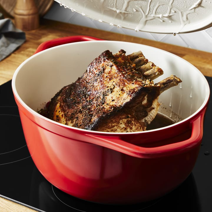 Air ovale braadpan 5,7 l, Rood Tefal
